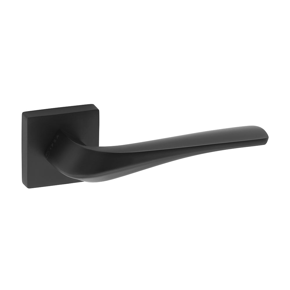 IPSA Sangria Moderna Series Handle On Rose One Pair without Lock Body and Cylinder Finish: Black